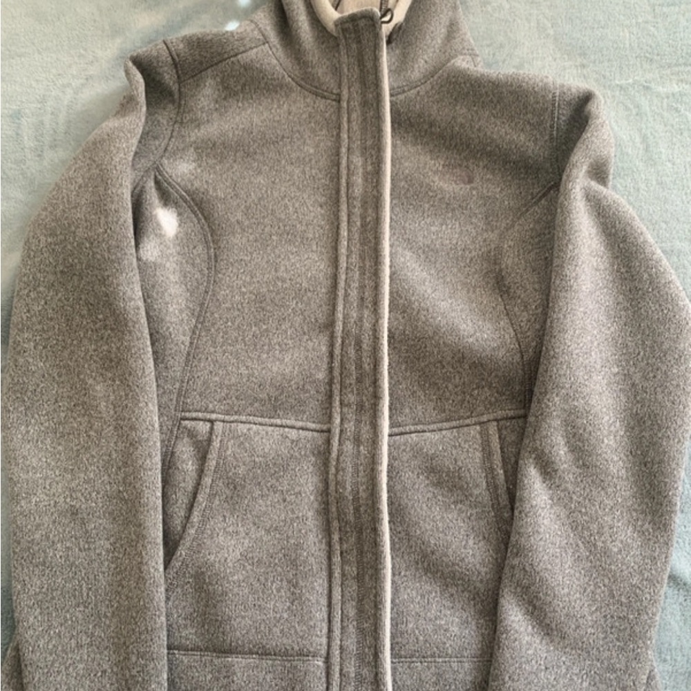Gray Full-Zip Jacket north face size small preloved